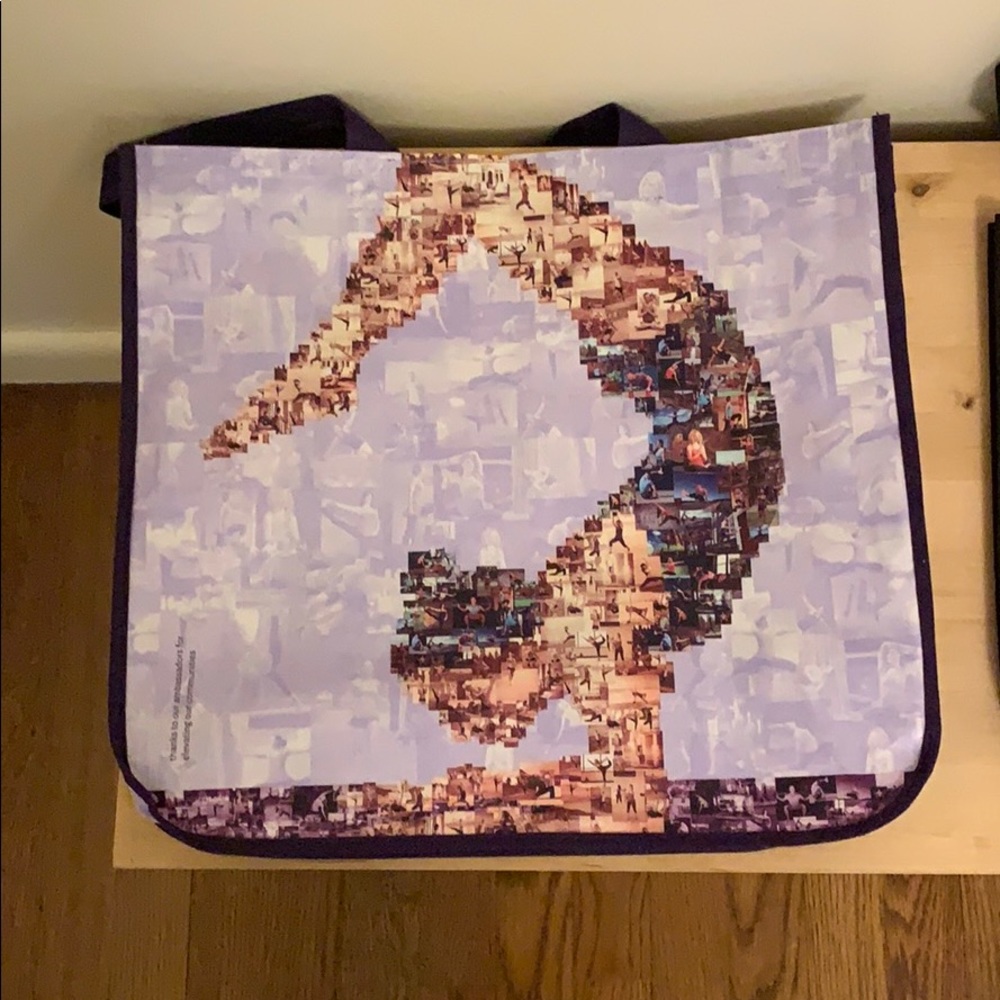 Assorted Lululemon shopping bags